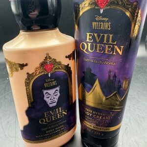 Bath and Body Works Disney Villains Evil Queen Body Wash and Cream Set